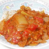 和風でヘルシー♪ツナと玉ねぎでトマトカレー